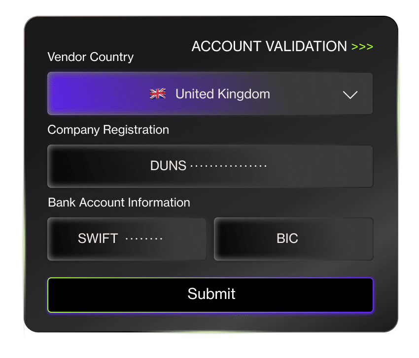 bank account validation